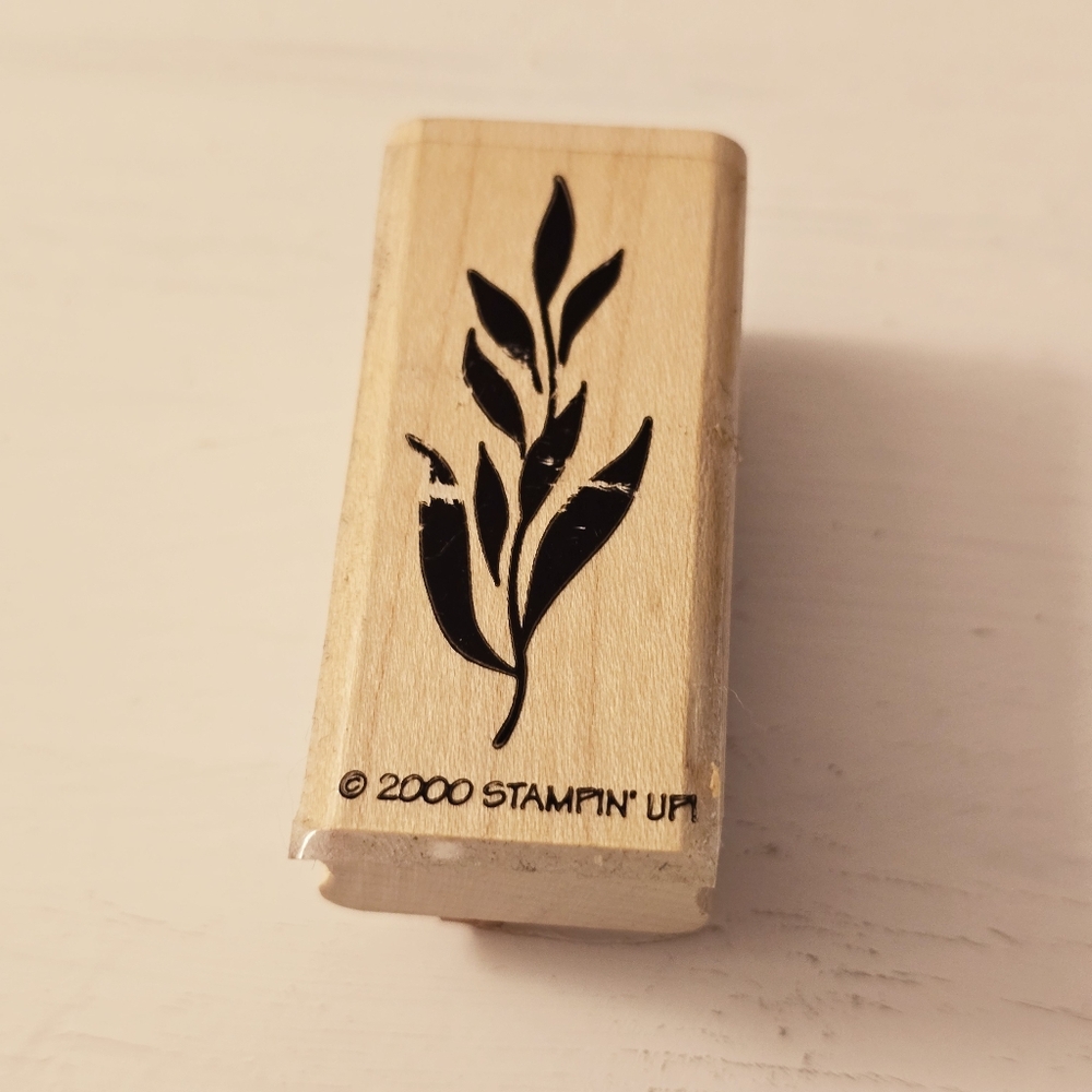 Stampin Up Leaves Rubber Stamp